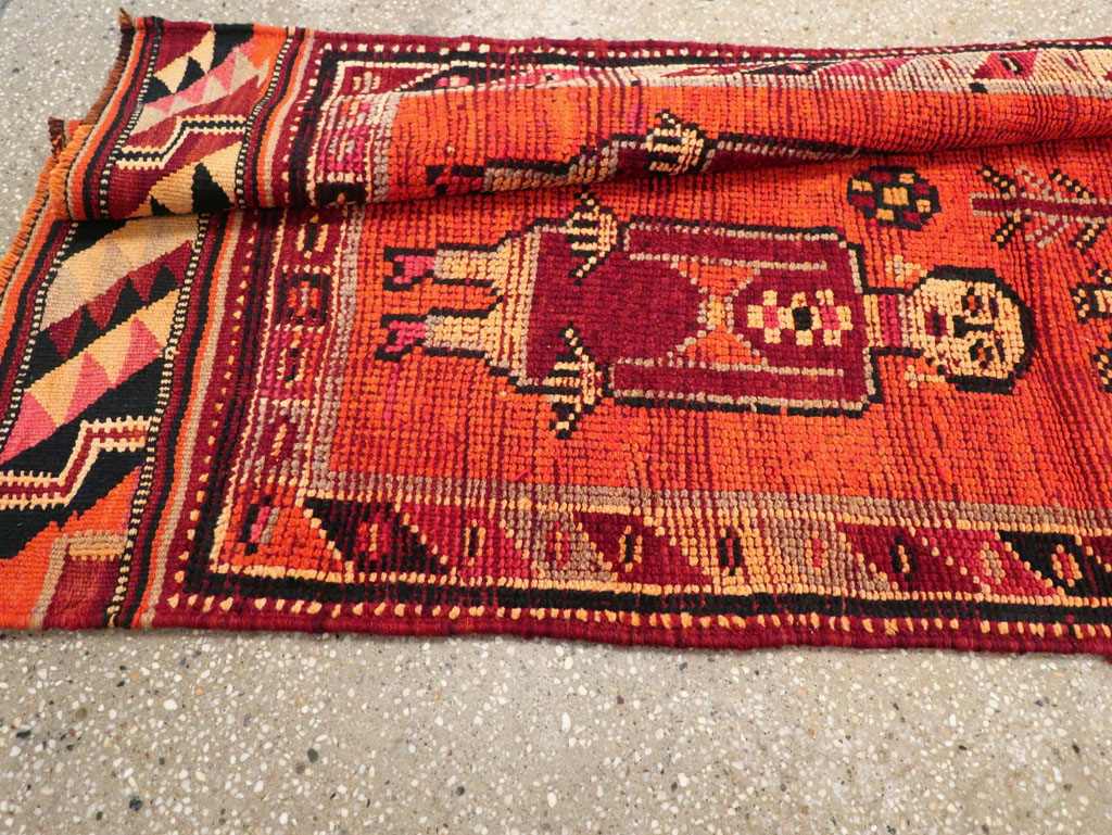 Vintage Anatolian Pictorial Runner, No.26447 - Gsblank