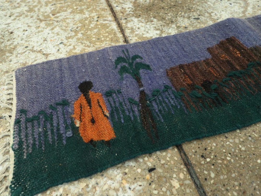 Vintage Turkish Pictorial Kilim, No.26457 - Gsblank