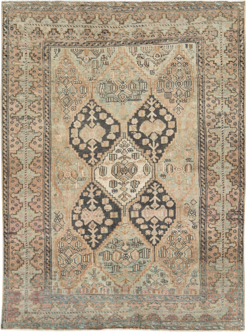 Antique Persian Afshar Accent Rug, No.26460 - Gsblank