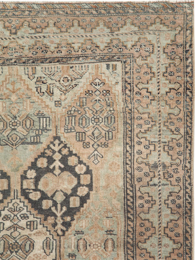 Antique Persian Afshar Accent Rug, No.26460 - Gsblank