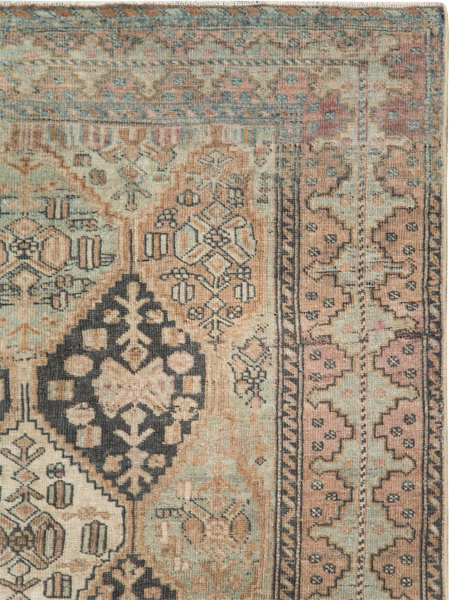 Antique Persian Afshar Accent Rug, No.26460 - Gsblank