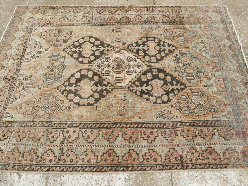 Antique Persian Afshar Accent Rug, No.26460 - Gsblank