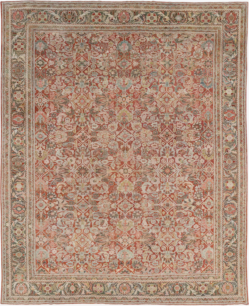 Antique Persian Mahal Room Size Carpet, No.26462 - Gsblank