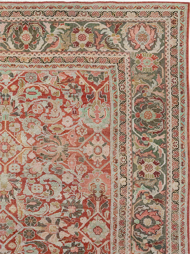 Antique Persian Mahal Room Size Carpet, No.26462 - Gsblank