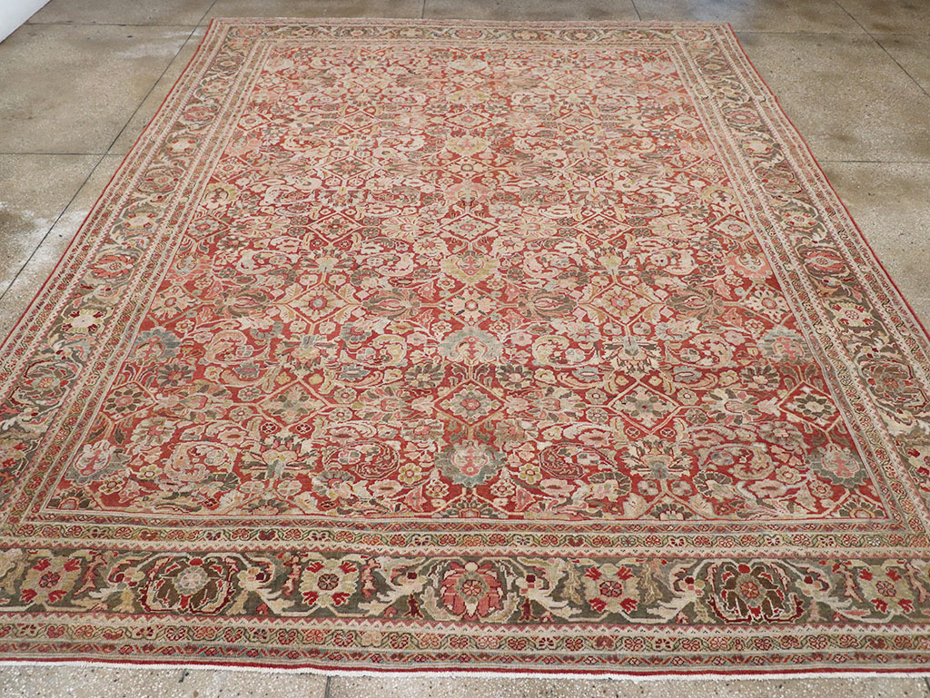 Antique Persian Mahal Room Size Carpet, No.26462 - Gsblank