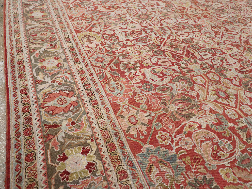 Antique Persian Mahal Room Size Carpet, No.26462 - Gsblank