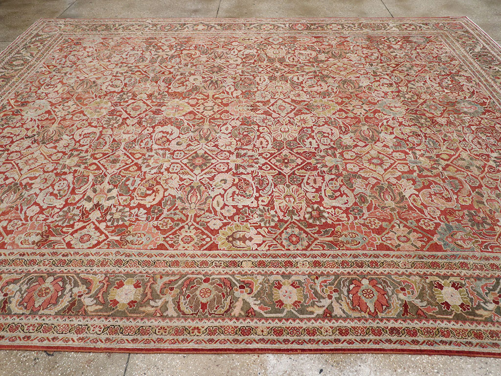 Antique Persian Mahal Room Size Carpet, No.26462 - Gsblank