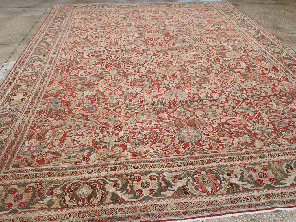 Antique Persian Mahal Room Size Carpet, No.26462 - Gsblank