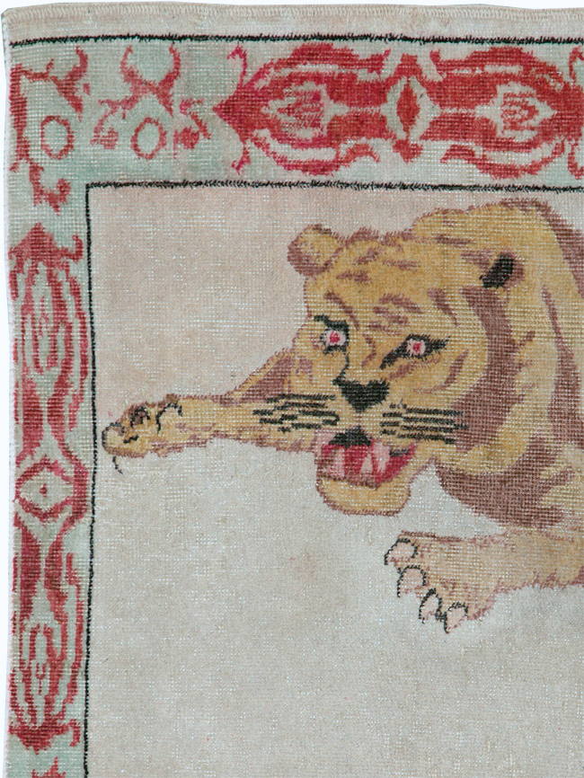 Vintage Pictorial Anatolian Rug, No.26479 - Gsblank