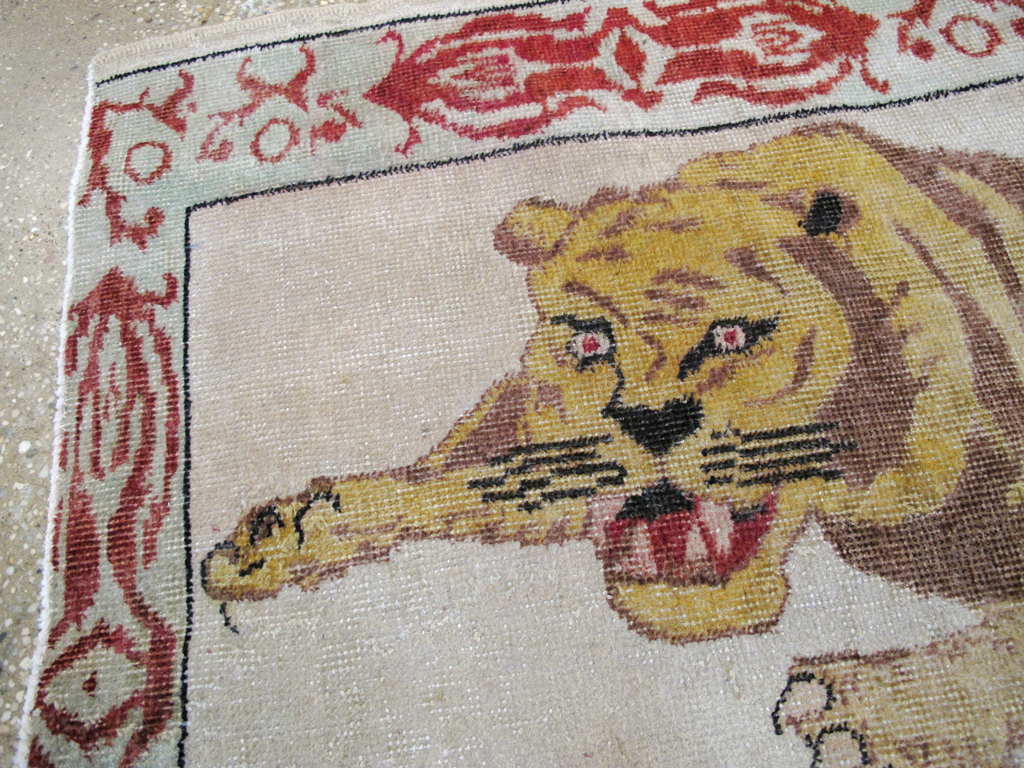 Vintage Pictorial Anatolian Rug, No.26479 - Gsblank