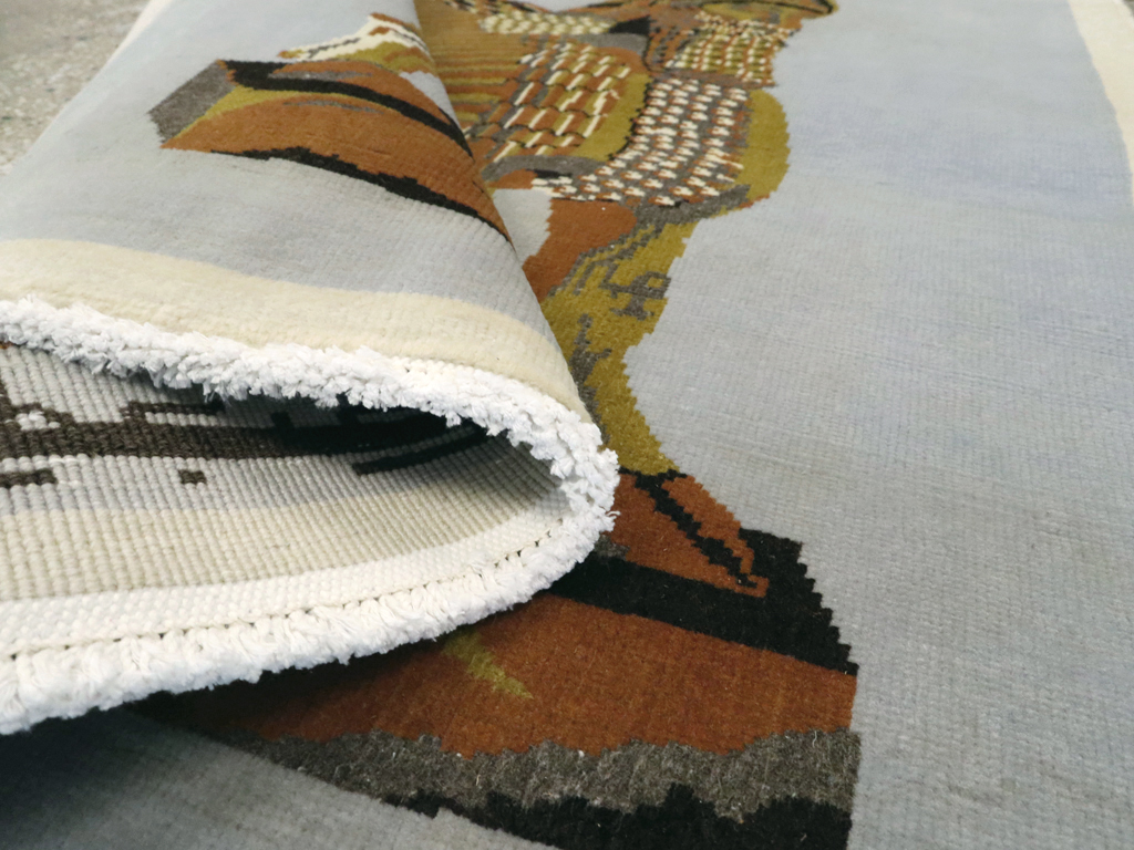 Vintage Egyptian Pictorial Tabriz Rug, No.26480 - Gsblank