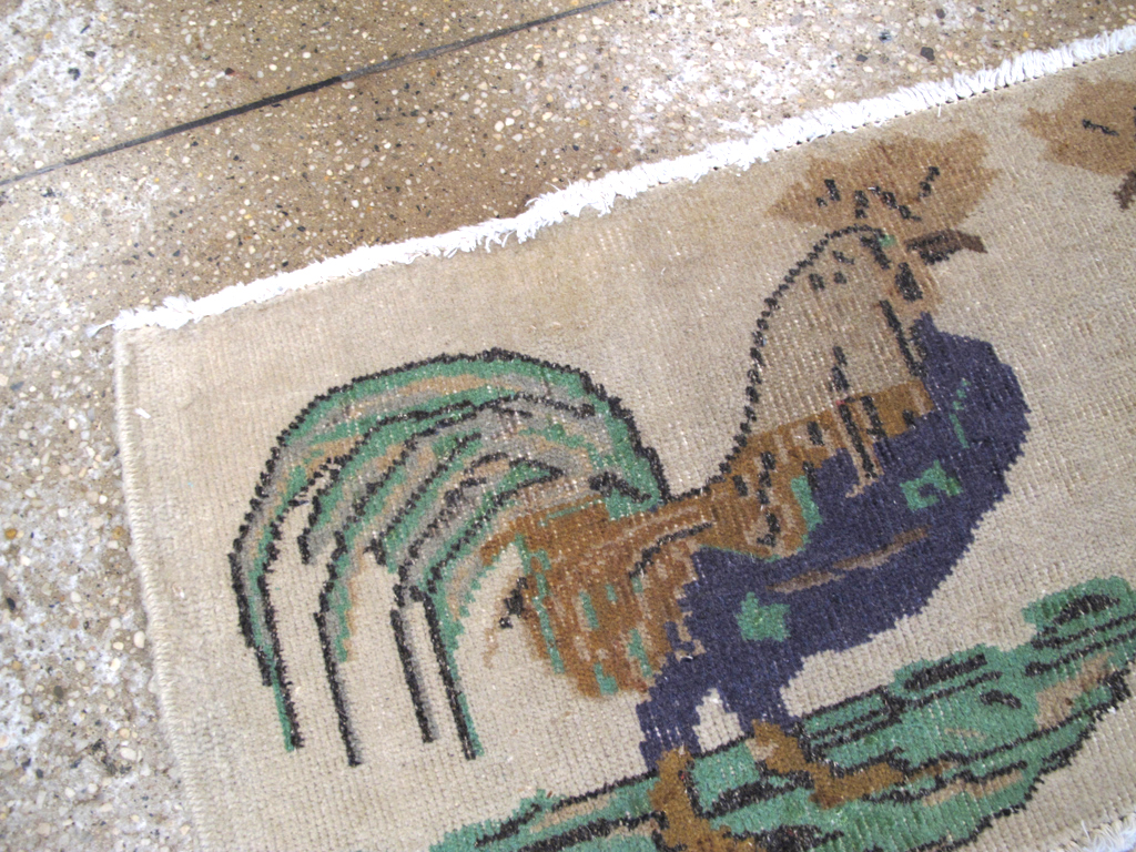 Vintage Pictorial Anatolian Rug, No.26482 - Gsblank