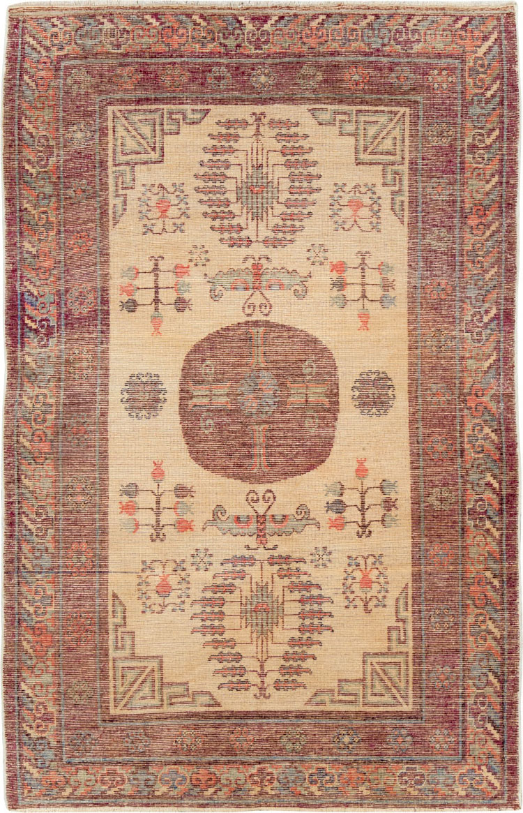 Antique East Turkestan Khotan Rug, No.26484 - Gsblank