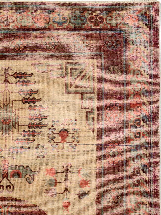 Antique East Turkestan Khotan Rug, No.26484 - Gsblank