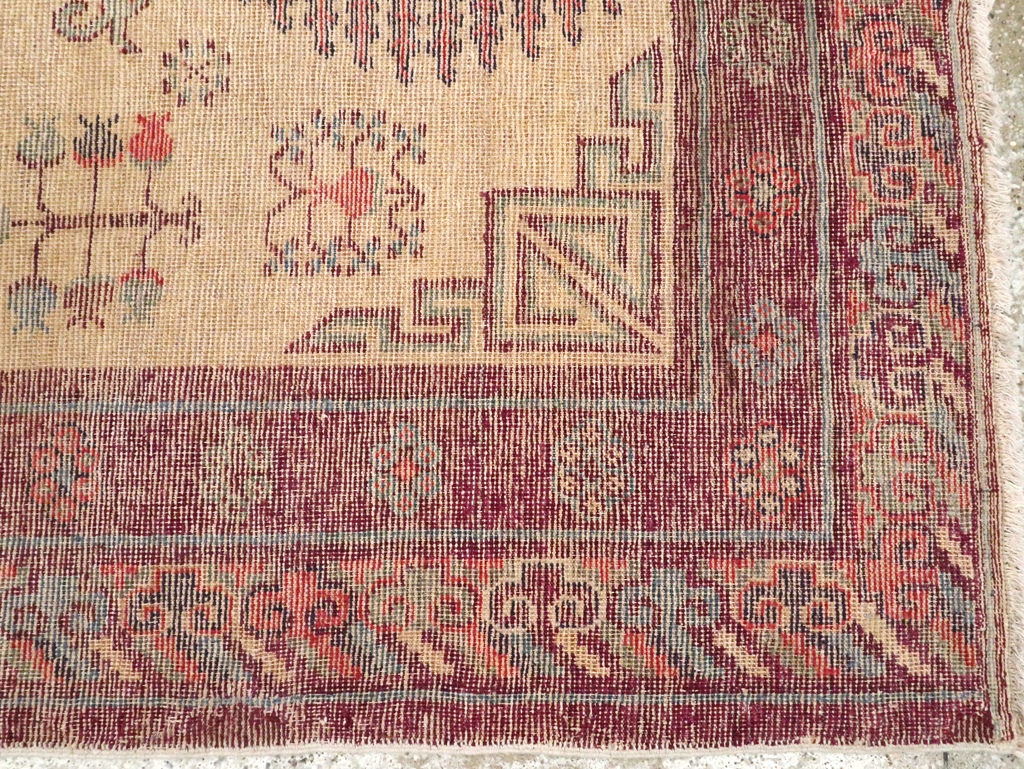 Antique East Turkestan Khotan Rug, No.26484 - Gsblank