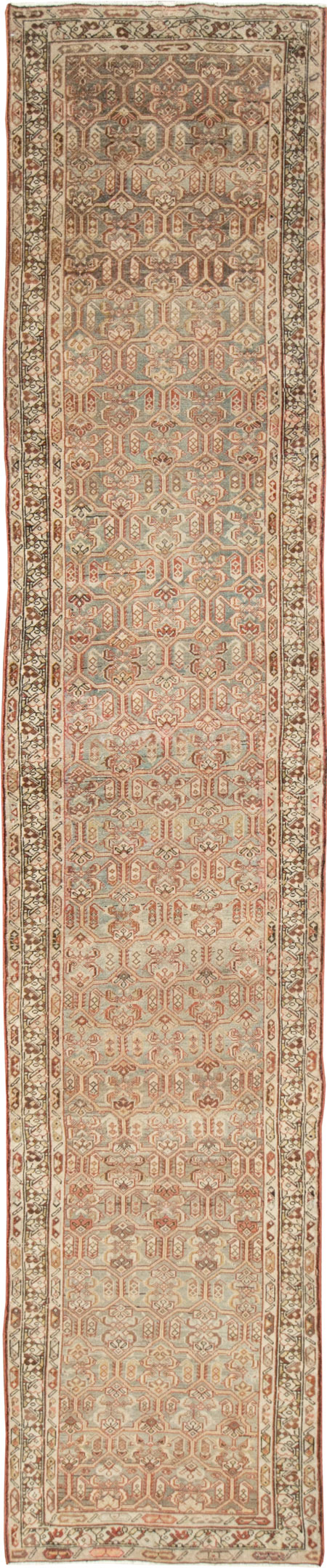 Antique Persian Malayer Long Runner, No.26487 - Gsblank