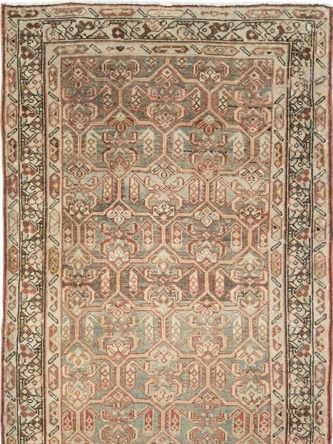 Antique Persian Malayer Long Runner, No.26487 - Gsblank