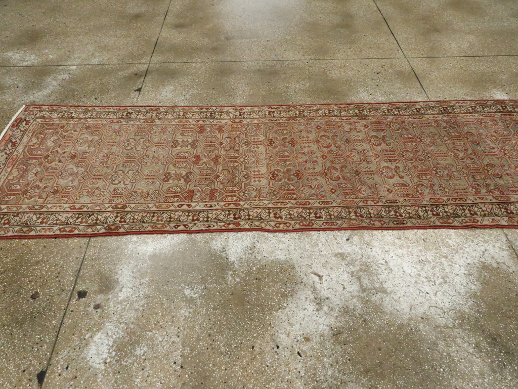 Antique Persian Malayer Long Runner, No.26487 - Gsblank