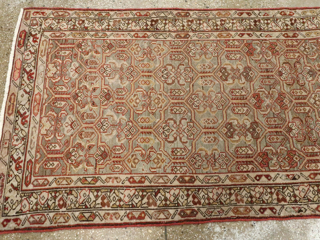 Antique Persian Malayer Long Runner, No.26487 - Gsblank