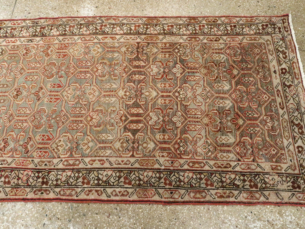 Antique Persian Malayer Long Runner, No.26487 - Gsblank