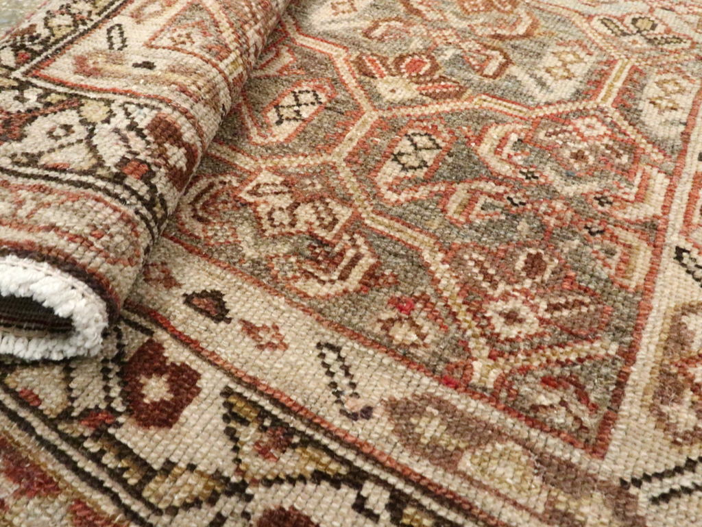 Antique Persian Malayer Long Runner, No.26487 - Gsblank