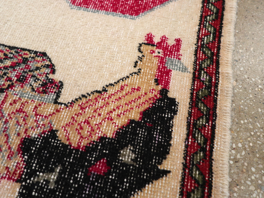 Vintage Pictorial Anatolian Rug, No.26489 - Gsblank