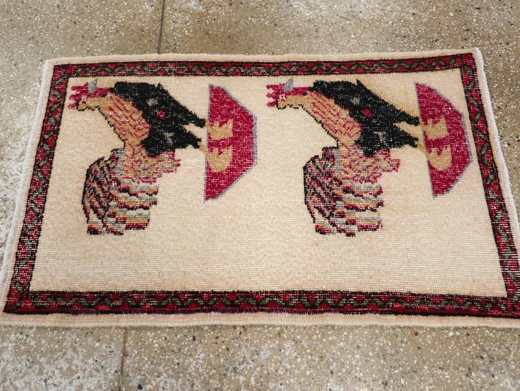 Vintage Pictorial Anatolian Rug, No.26489 - Gsblank