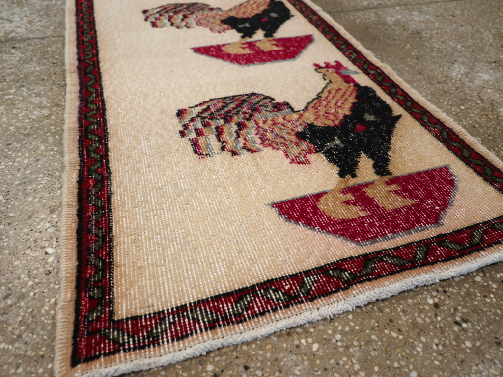 Vintage Pictorial Anatolian Rug, No.26489 - Gsblank