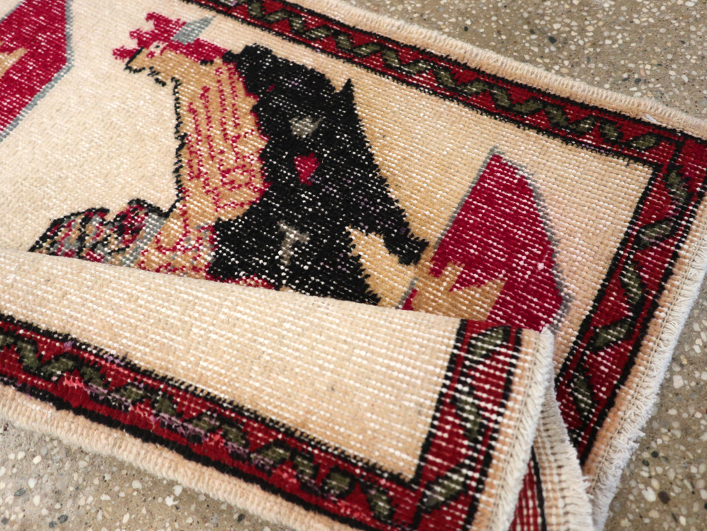 Vintage Pictorial Anatolian Rug, No.26489 - Gsblank