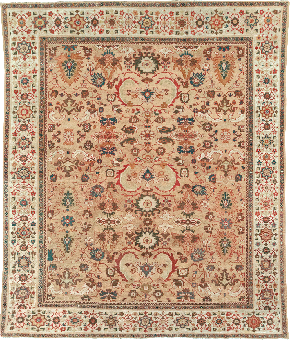 Antique Persian Mahal Room Size Carpet, No.26492 - Gsblank