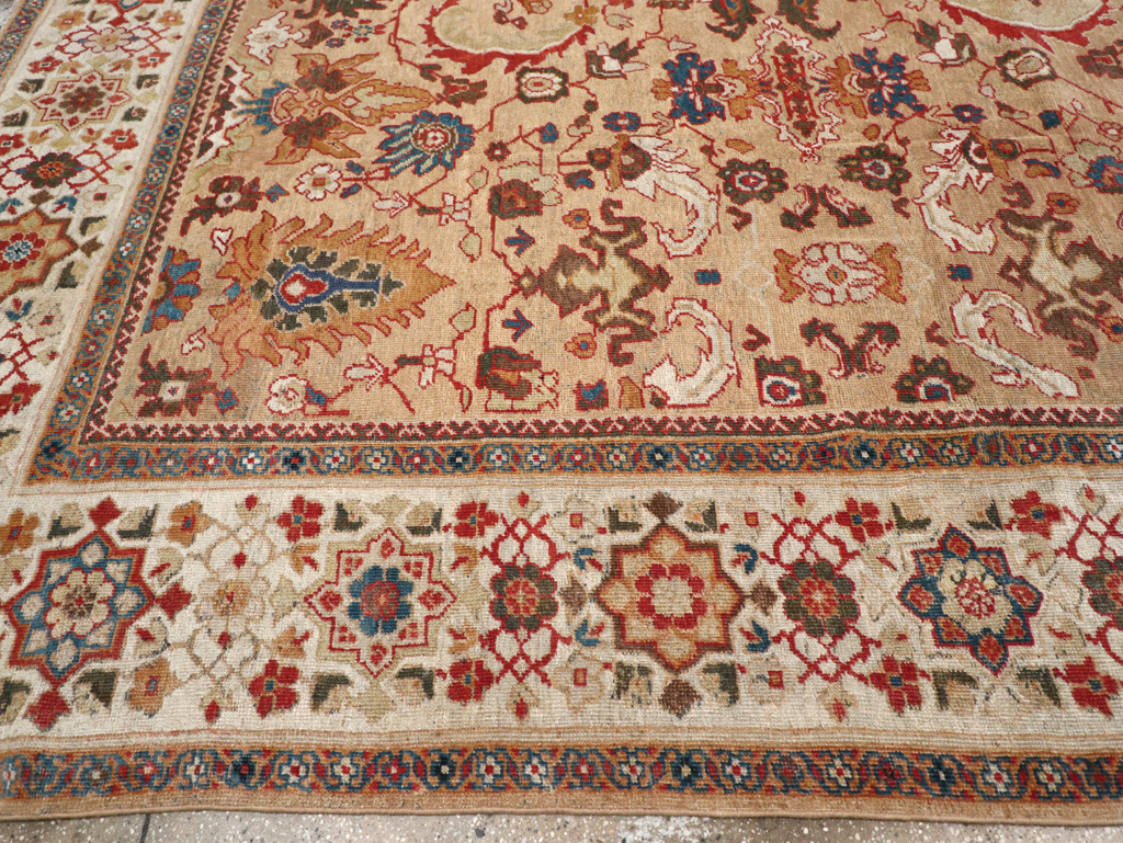 Antique Persian Mahal Room Size Carpet, No.26492 - Gsblank