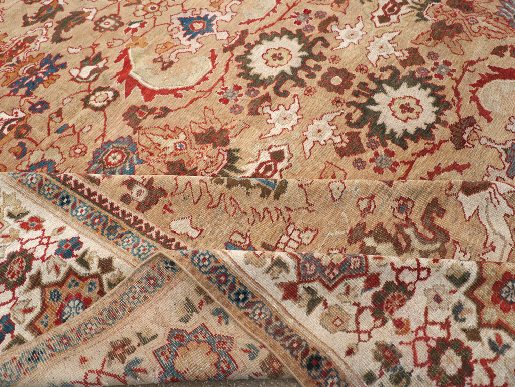 Antique Persian Mahal Room Size Carpet, No.26492 - Gsblank