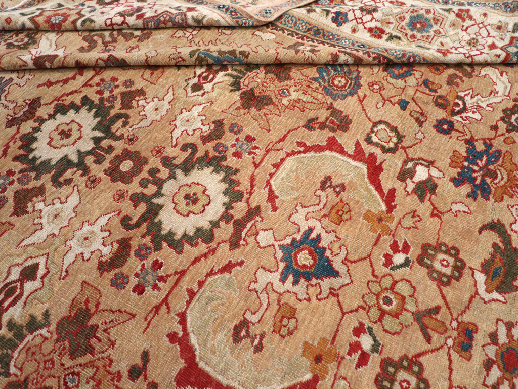 Antique Persian Mahal Room Size Carpet, No.26492 - Gsblank
