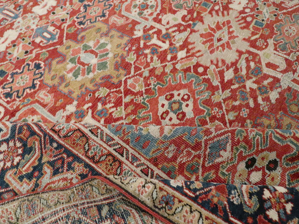 Antique Persian Heriz Room Size Carpet, No.26500 - Gsblank