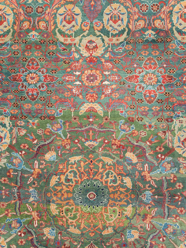 Antique Persian Mahal Oversize Carpet, No.26505 - Gsblank