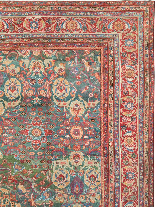 Antique Persian Mahal Oversize Carpet, No.26505 - Gsblank