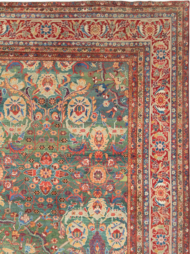 Antique Persian Mahal Oversize Carpet, No.26505 - Gsblank
