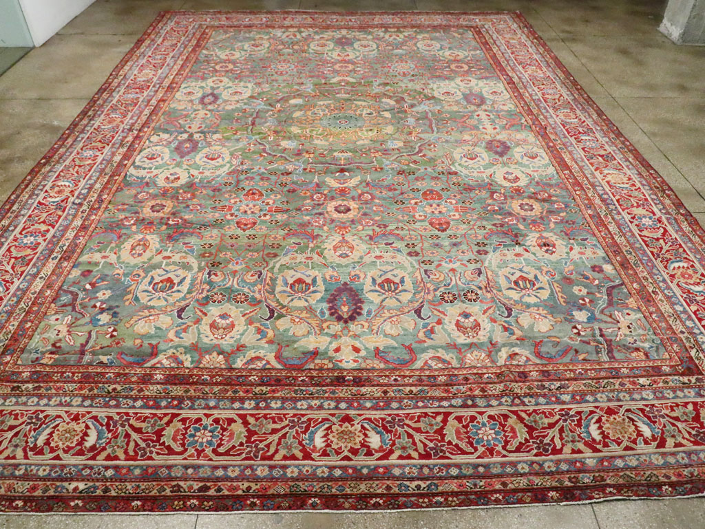 Antique Persian Mahal Oversize Carpet, No.26505 - Gsblank