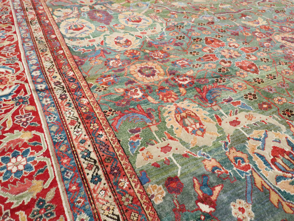 Antique Persian Mahal Oversize Carpet, No.26505 - Gsblank