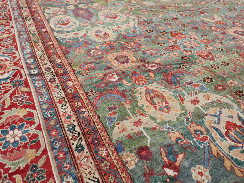 Antique Persian Mahal Oversize Carpet, No.26505 - Gsblank