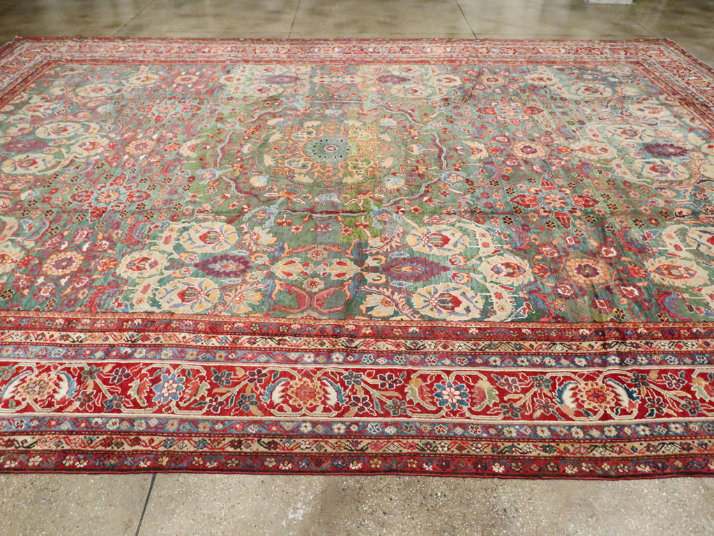 Antique Persian Mahal Oversize Carpet, No.26505 - Gsblank