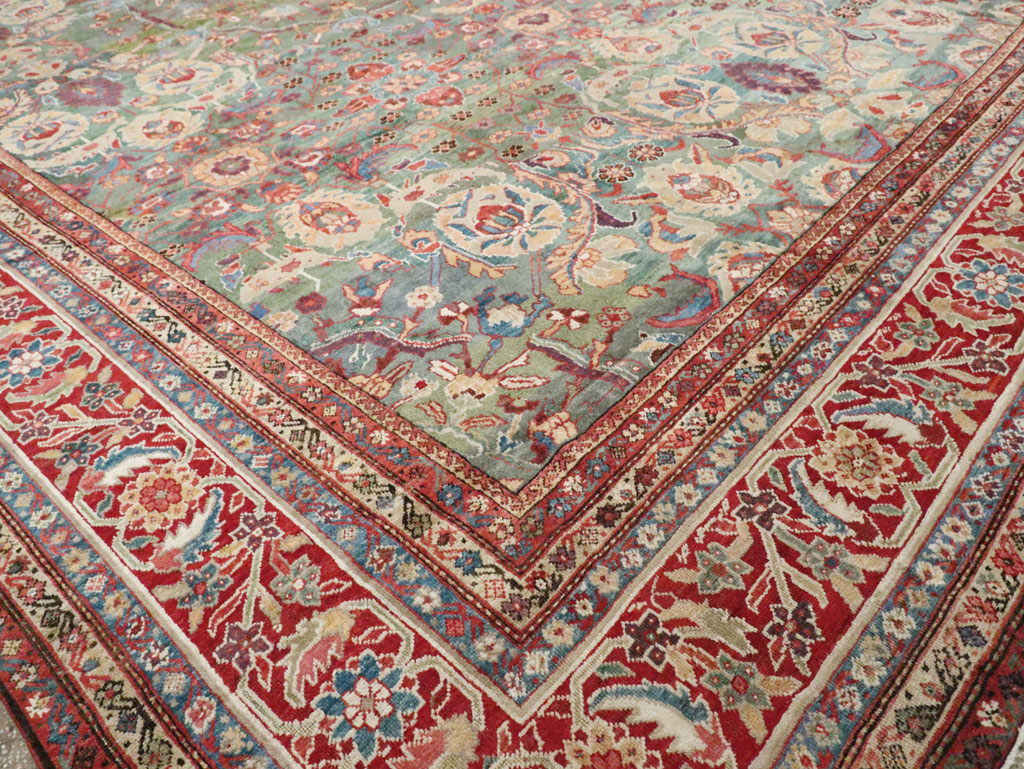 Antique Persian Mahal Oversize Carpet, No.26505 - Gsblank