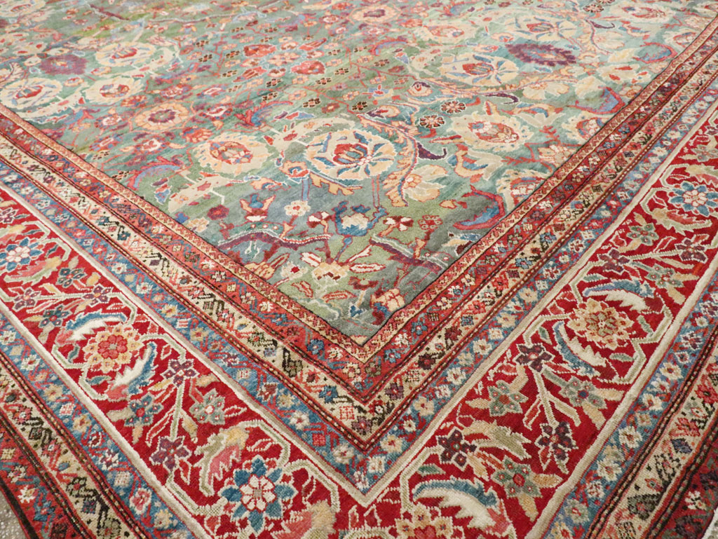 Antique Persian Mahal Oversize Carpet, No.26505 - Gsblank