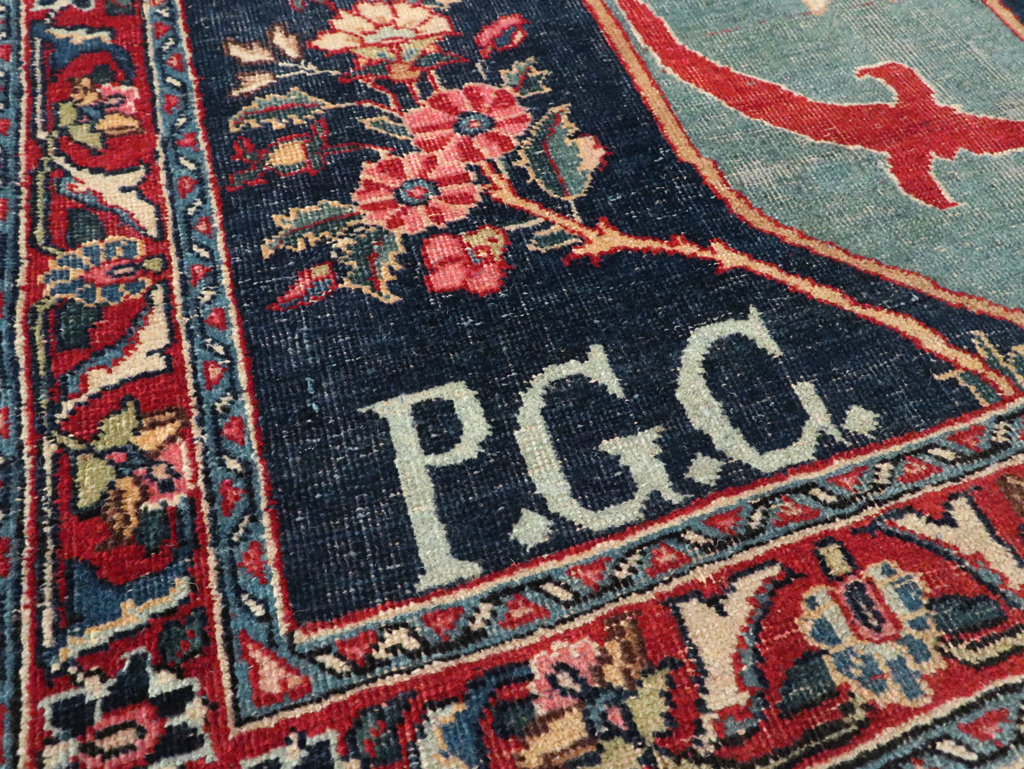 Antique Pictorial Tabriz Rug, No.26506 - Gsblank