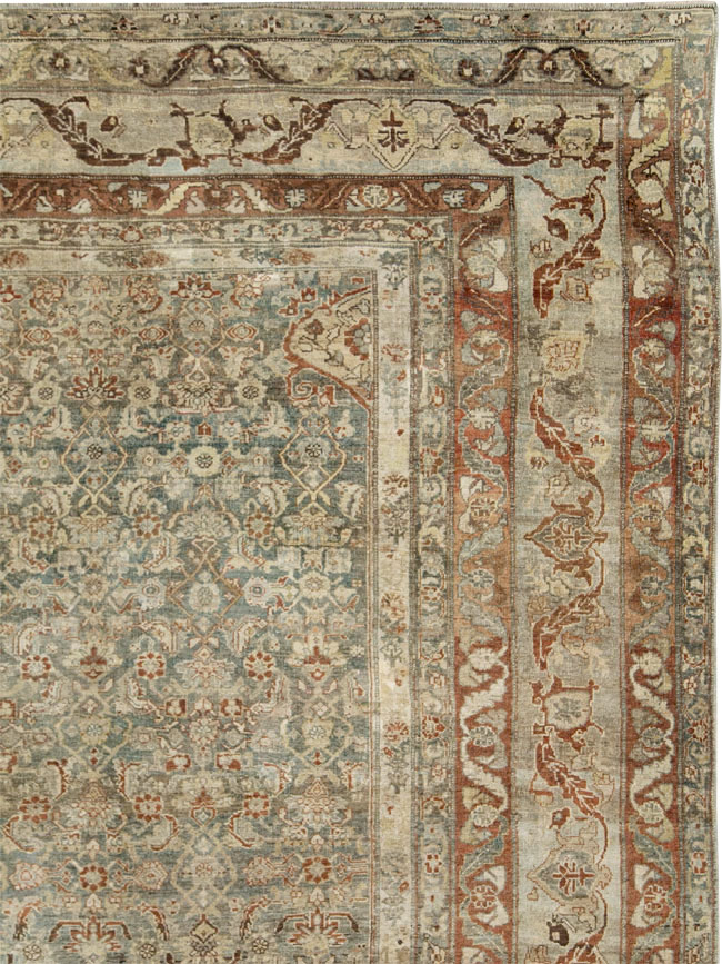 Antique Persian Bidjar Large Room Size Carpet, No.26516 - Gsblank