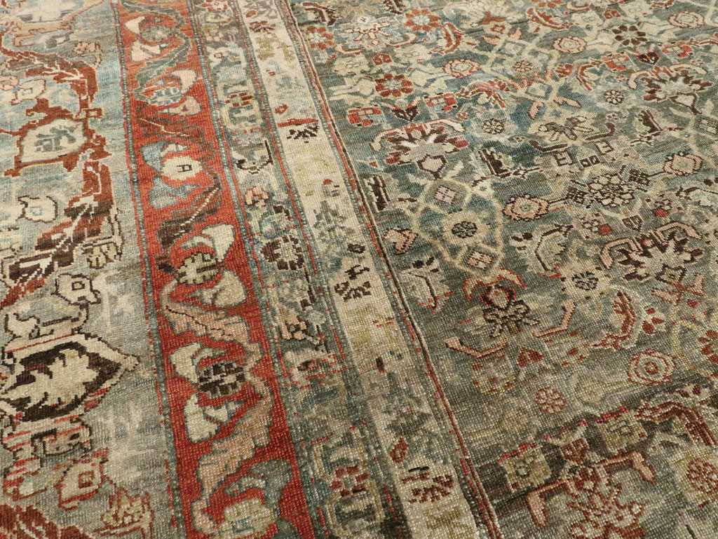 Antique Persian Bidjar Large Room Size Carpet, No.26516 - Gsblank