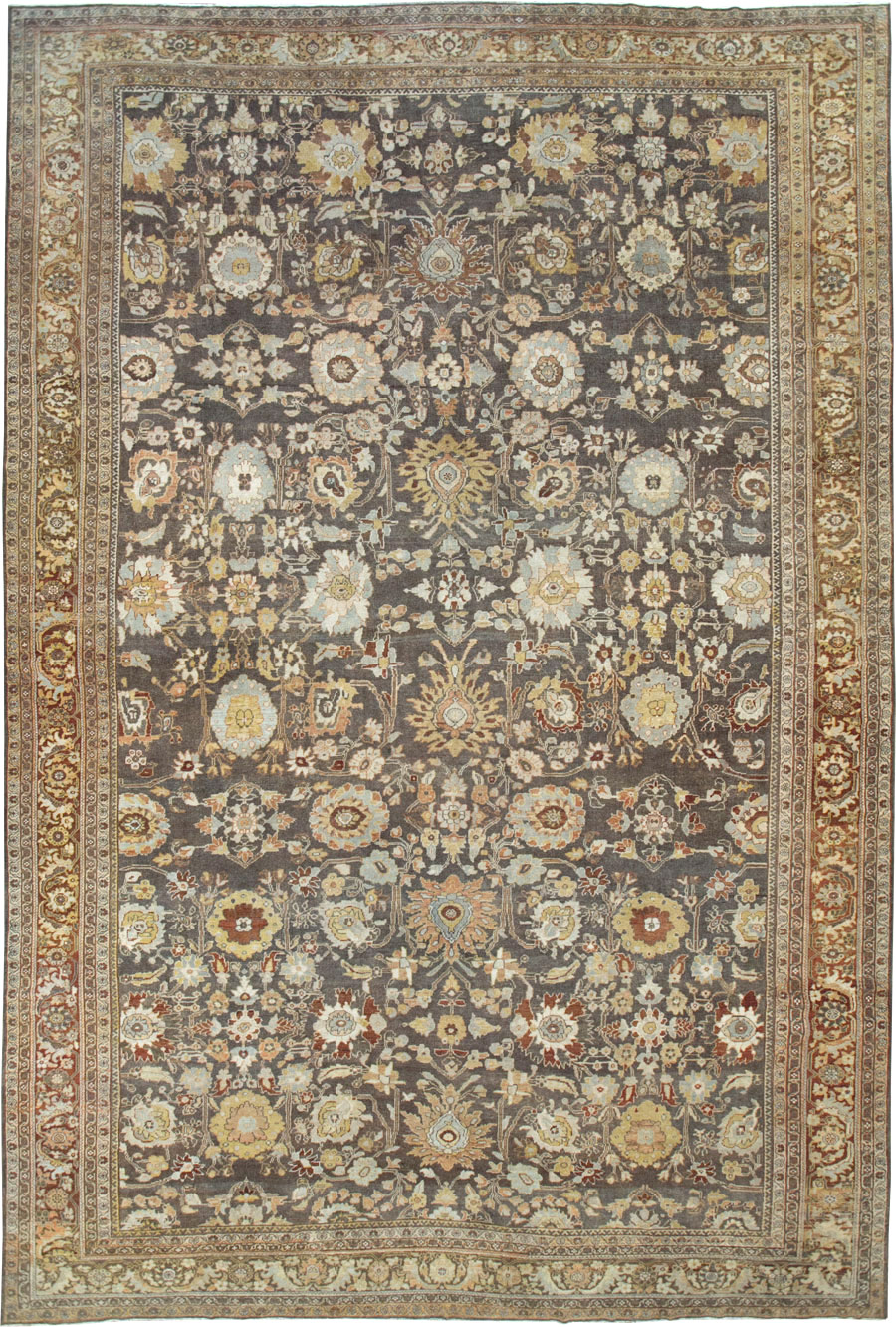 Antique Persian Mahal Large Oversize Carpet, No.26522 - Gsblank