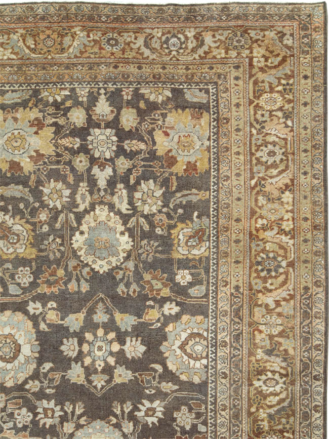 Antique Persian Mahal Large Oversize Carpet, No.26522 - Gsblank