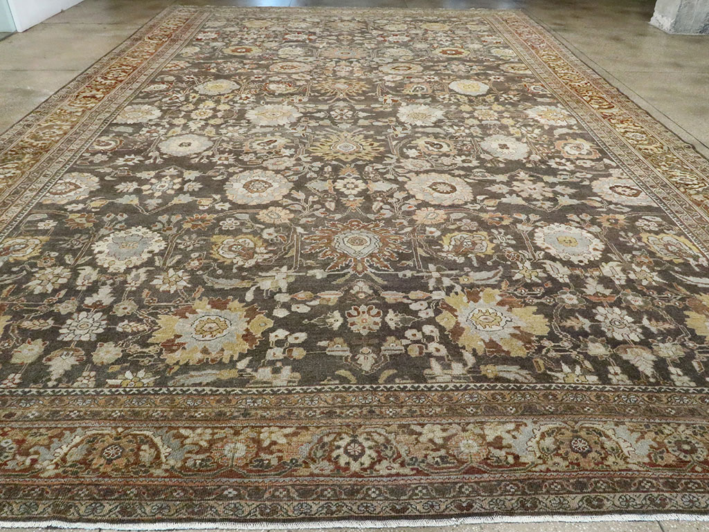 Antique Persian Mahal Large Oversize Carpet, No.26522 - Gsblank