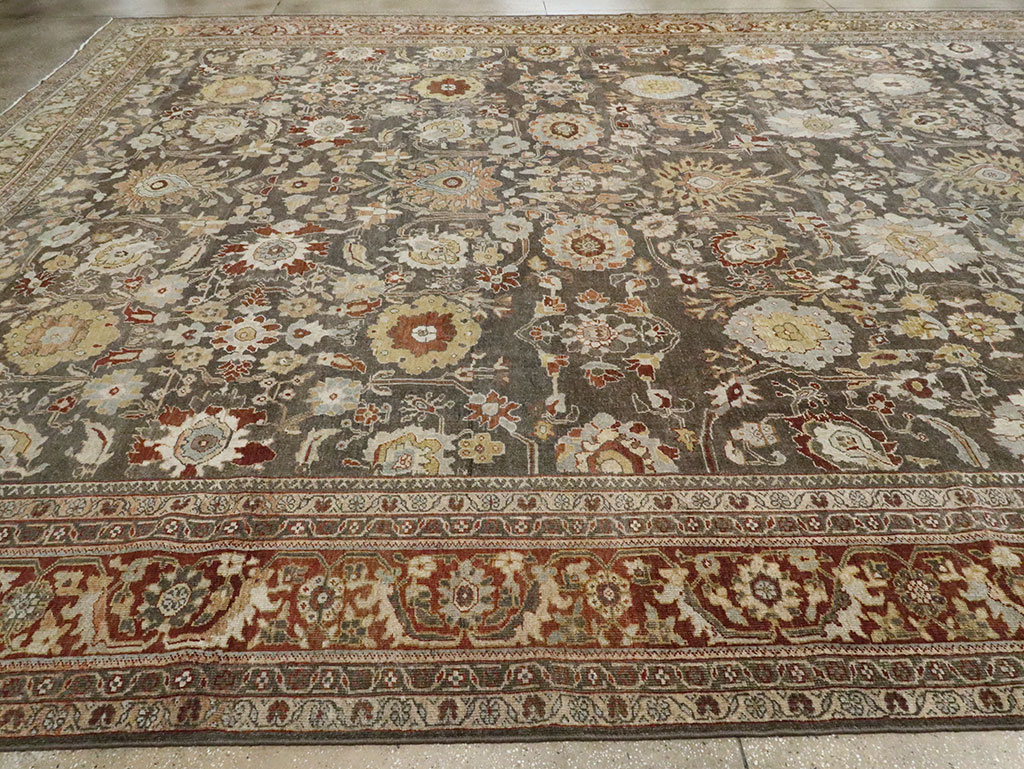 Antique Persian Mahal Large Oversize Carpet, No.26522 - Gsblank